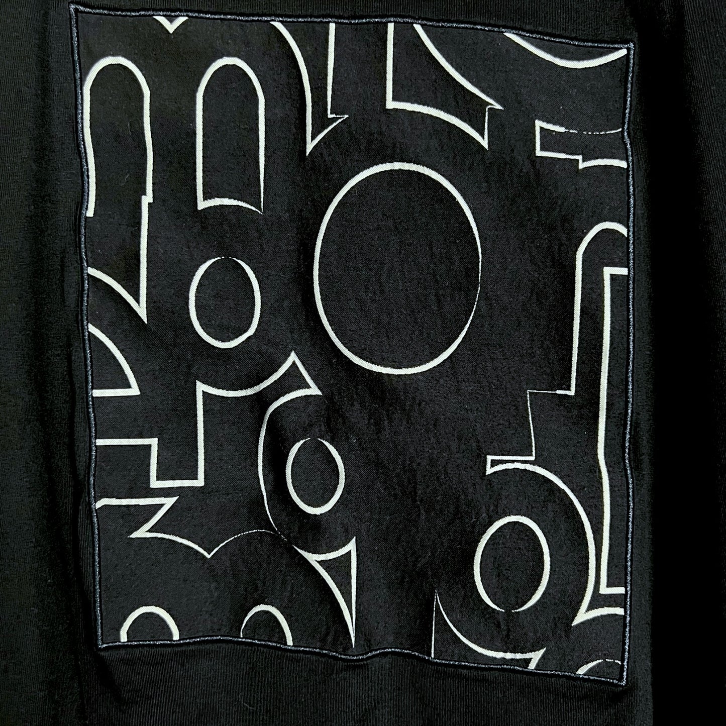 Emporio Armani Jumbled Letter Navy Blue Graphic T-Shirt - $195 Retail