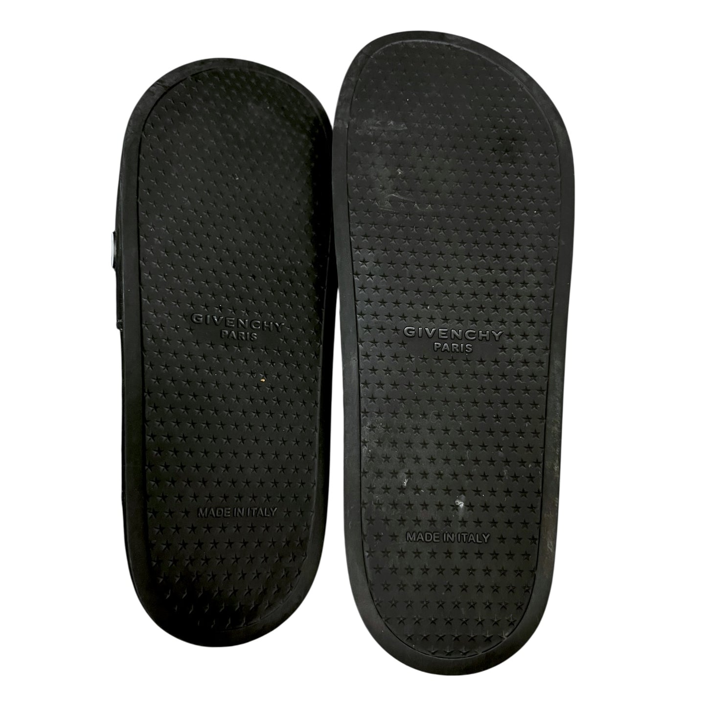 Givenchy Paris Black Rubber Slide Sandals - $350 Retail