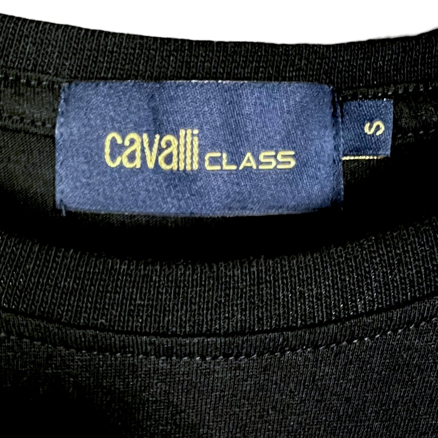 Robert Cavalli Class Hidden Cheetah Black Graphic T-Shirt - $150 Retail