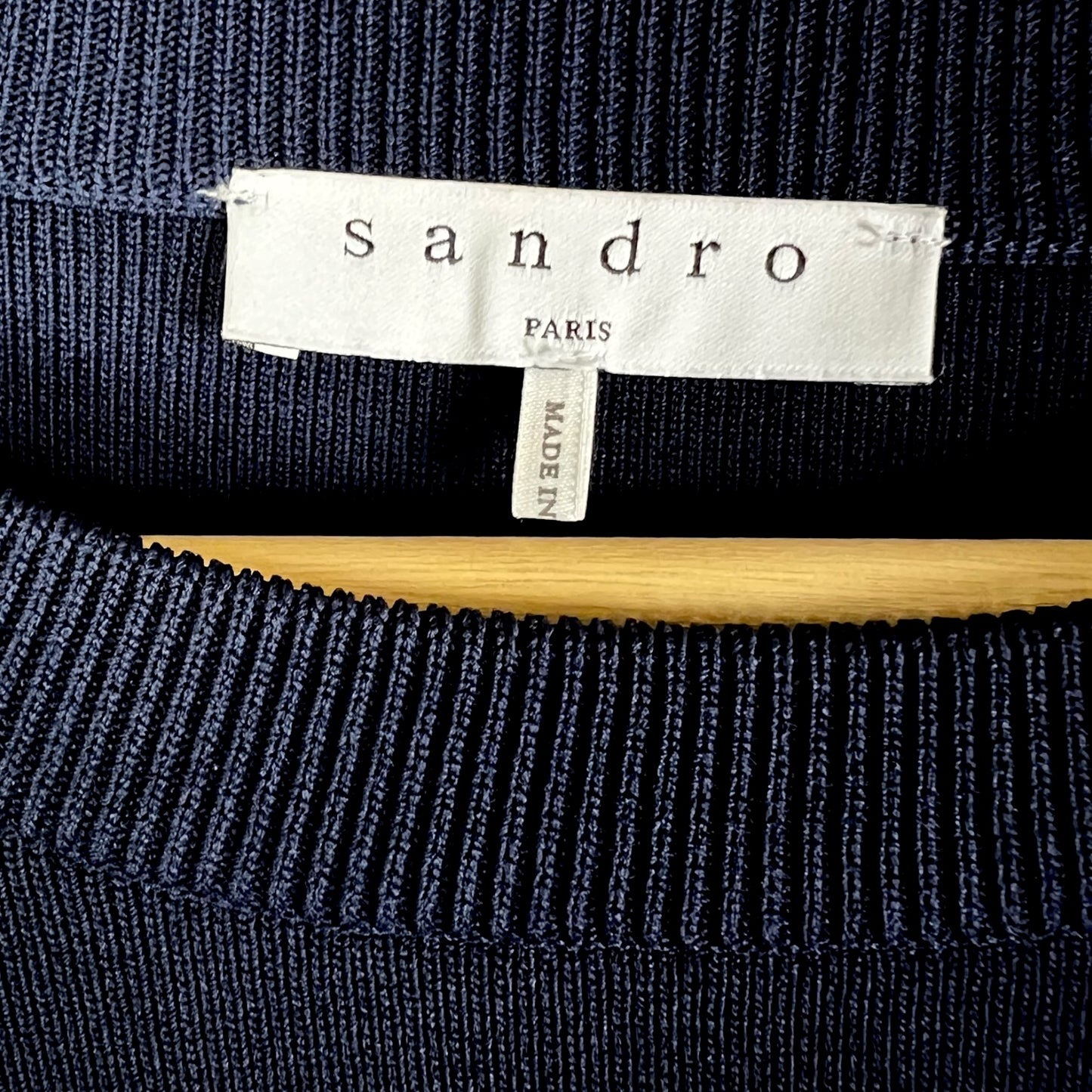 Sandro Paris Flamed Mesh Sleeve Sweater - $350 Retail