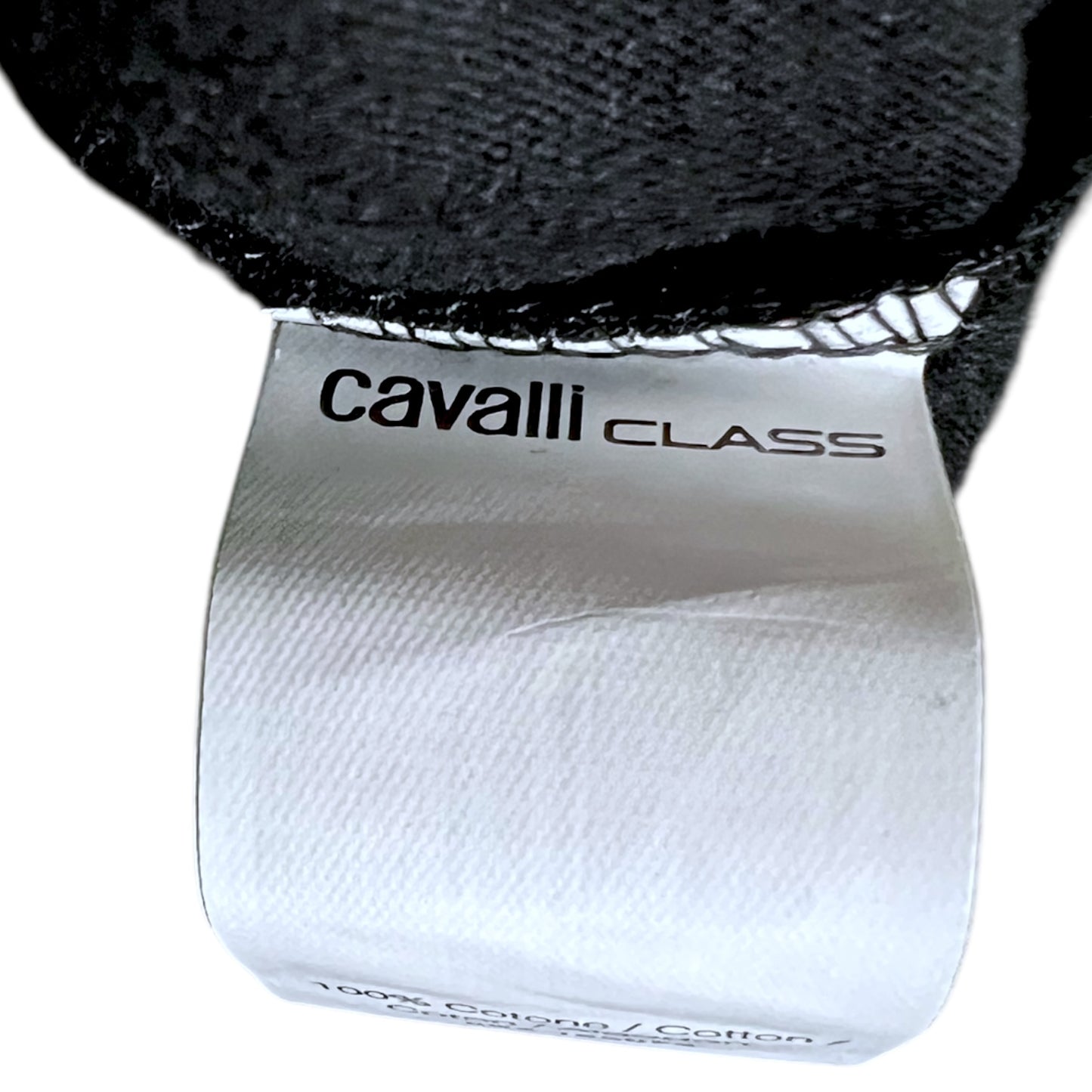 Robert Cavalli Class Hidden Cheetah Black Graphic T-Shirt - $150 Retail