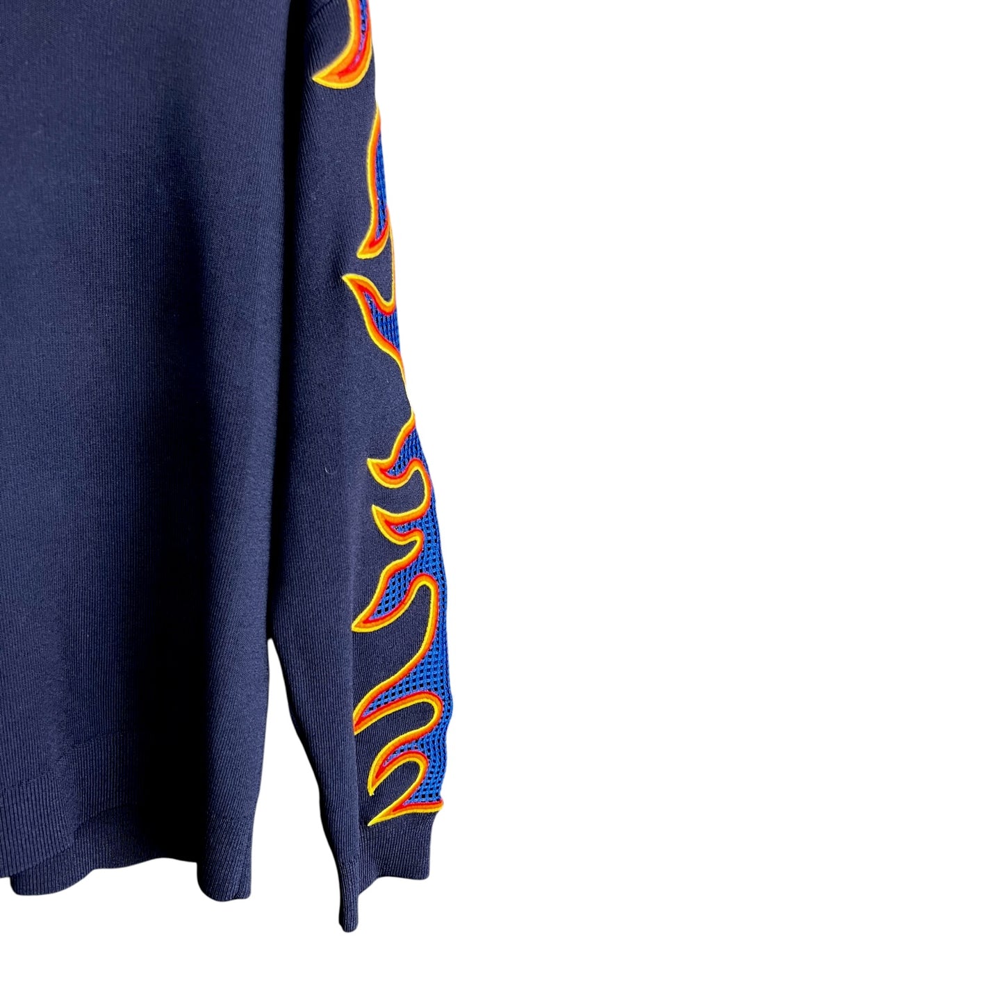Sandro Paris Flamed Mesh Sleeve Sweater - $350 Retail