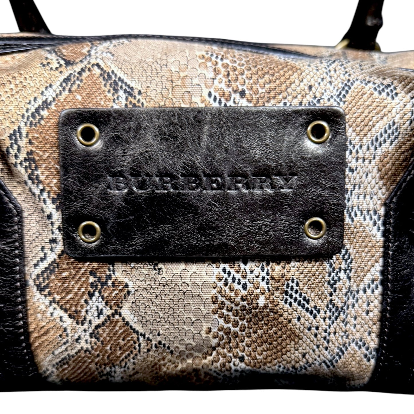 Burberry Snake Pattern Medium Shoulder Purse - $1,500 Retail