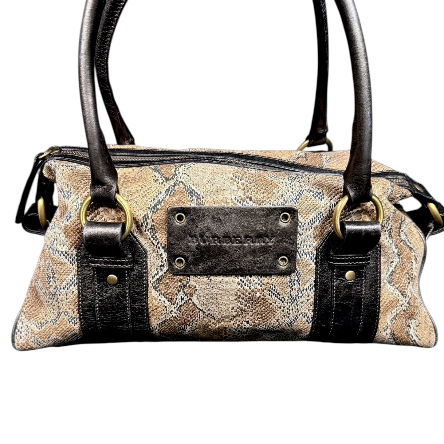 Burberry Snake Pattern Medium Shoulder Purse - $1,500 Retail
