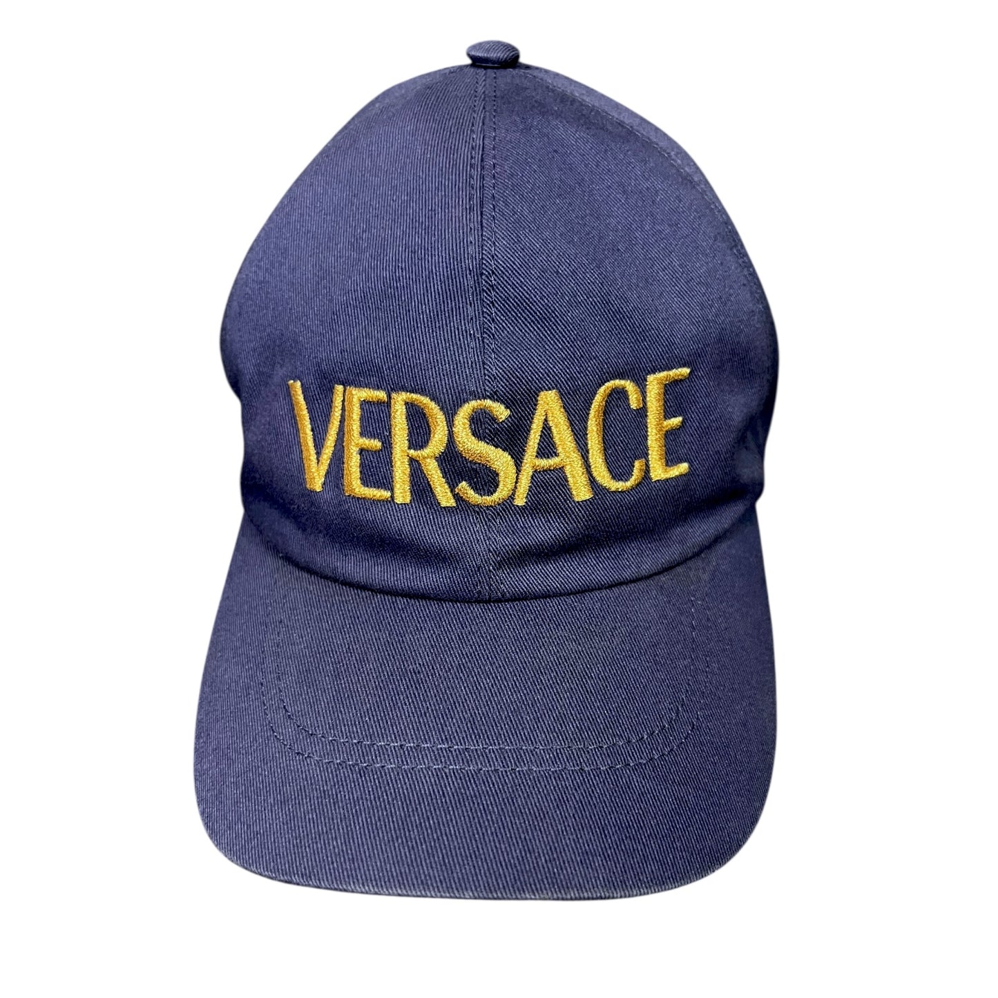 Versace Purple & Gold Signature Logo Strapback Hat
