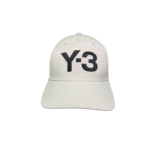 Y-3 Adidas Yohji Yamamoto Light Gray Logo Strapback Hat  - $90 Retail
