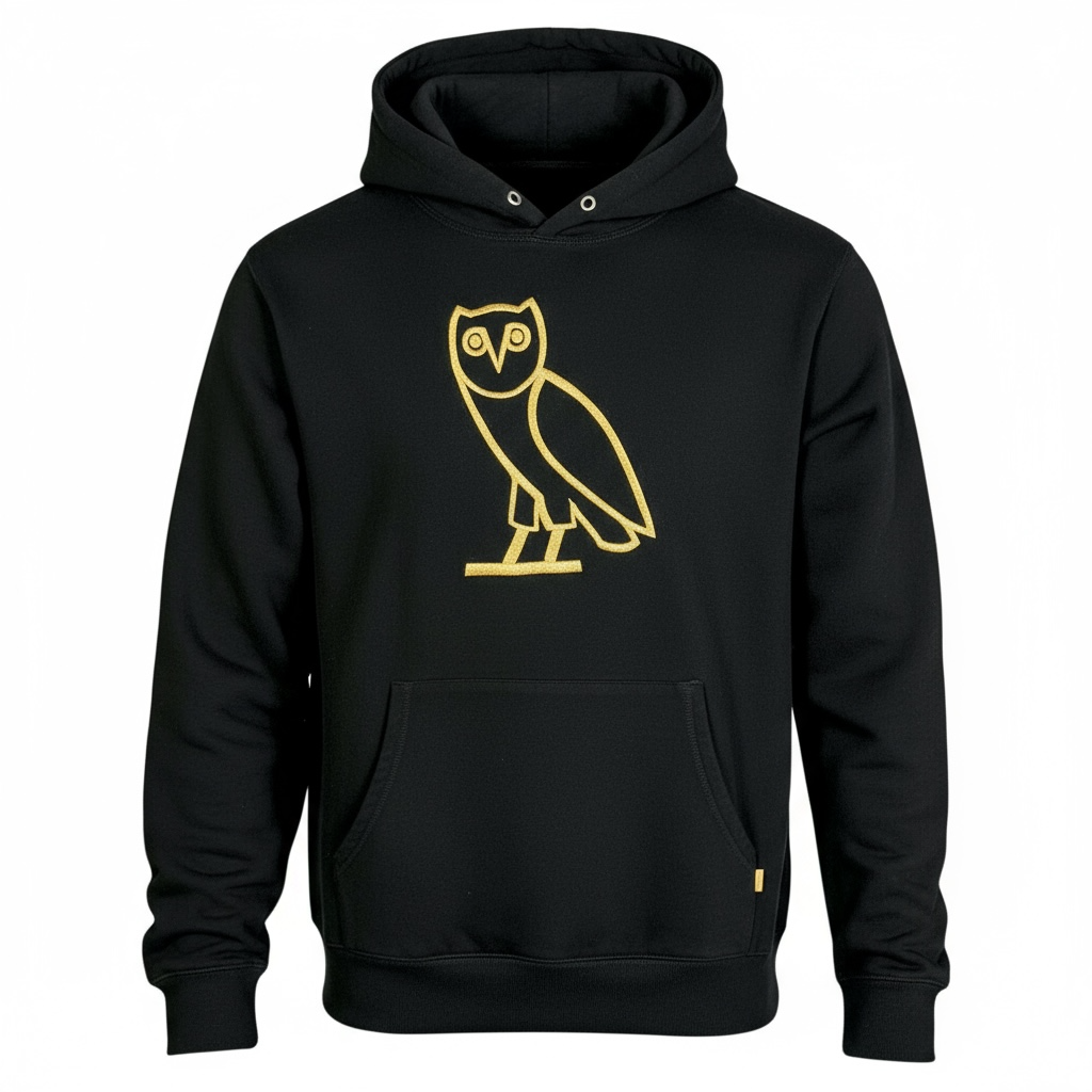 OVO October's Very Own Gold Embroidered Owl Hoodie - $198 Retail