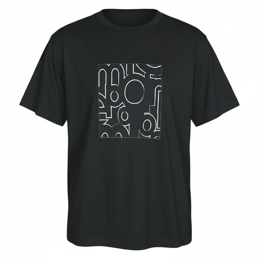 Emporio Armani Jumbled Letter Navy Blue Graphic T-Shirt - $195 Retail