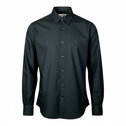 JW Anderson x Uniqlo Men's Navy Blue Button Up Shirt