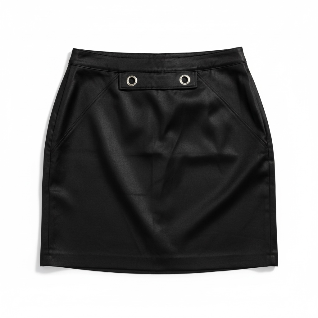 Vintage Gianni Versace Black Nylon Mini Skirt - $495 Retail