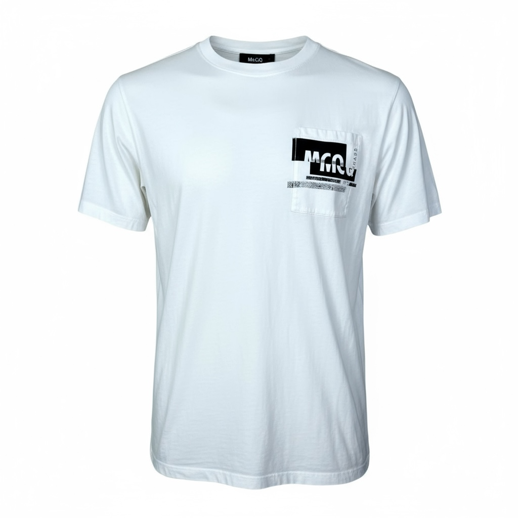 MCQ by Alexander McQueen White Logo Pocket-T - $490 Retail