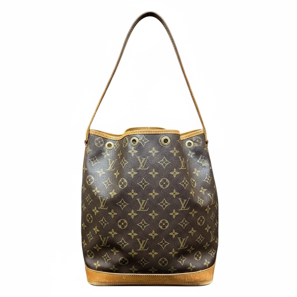 Vintage Louis Vuitton Noé Brown Monogram Large Bucket Bag - $1,250 Retail