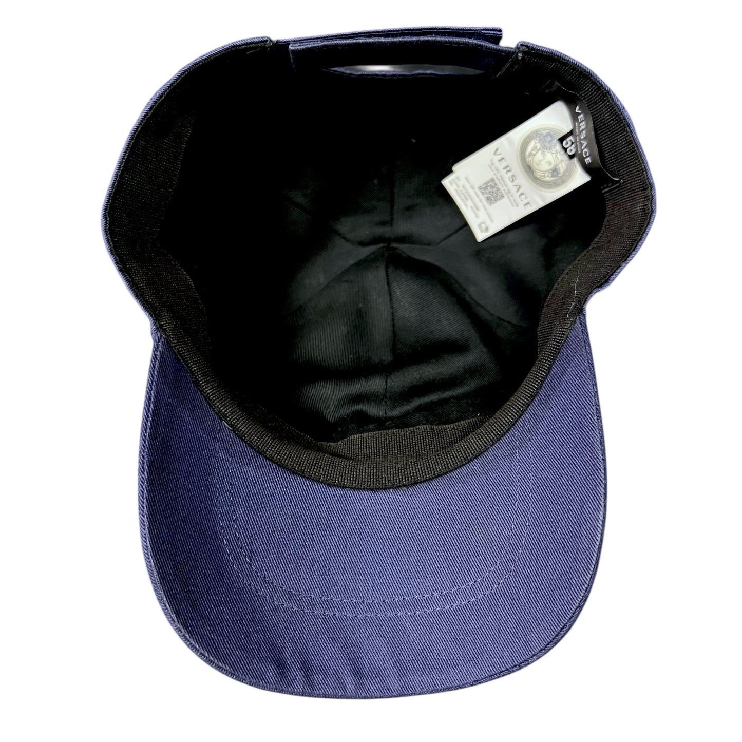 Versace Purple & Gold Signature Logo Strapback Hat