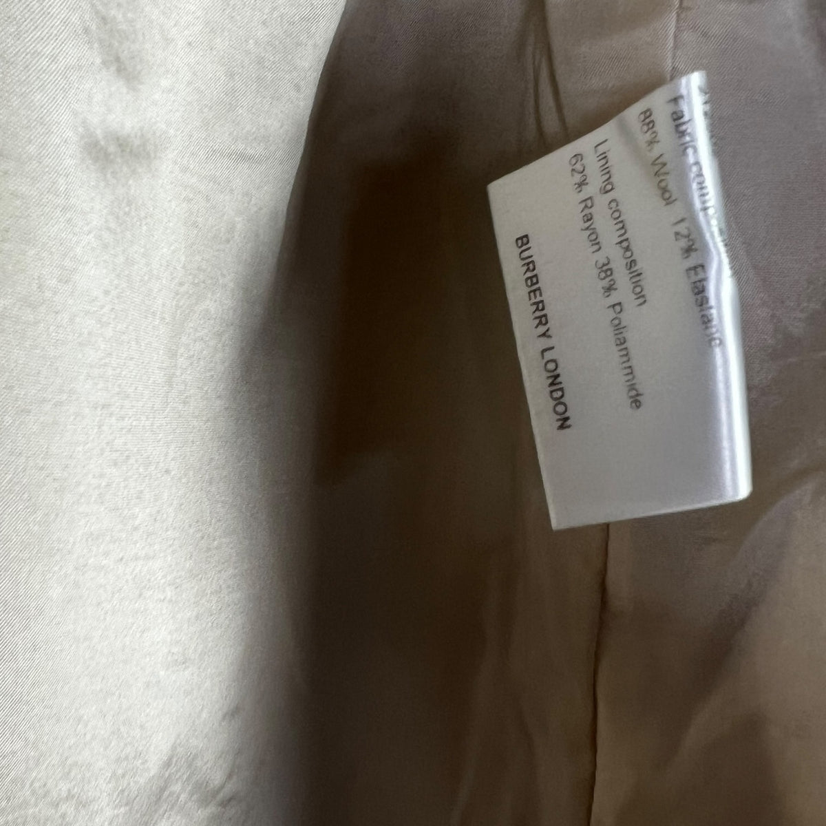 Burberry Tan Wool Blend Women's Size 4 Coat $795 Retail