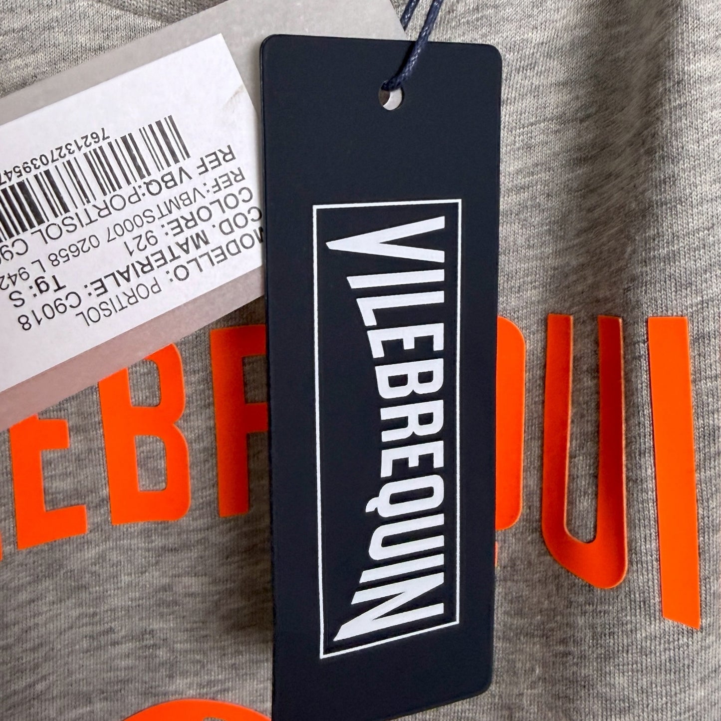 Vilebrequin Men's Small Orange Turtle A Saint Tropez Gray T-Shirt NWT Summer