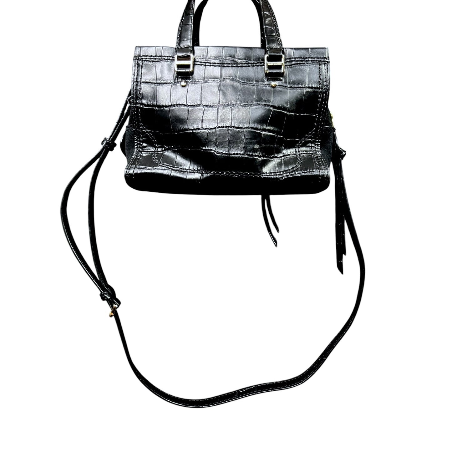 Marc Jacobs Mini Cruiser Crocodile-Embossed Leather Satchel Purse - $495 Retail