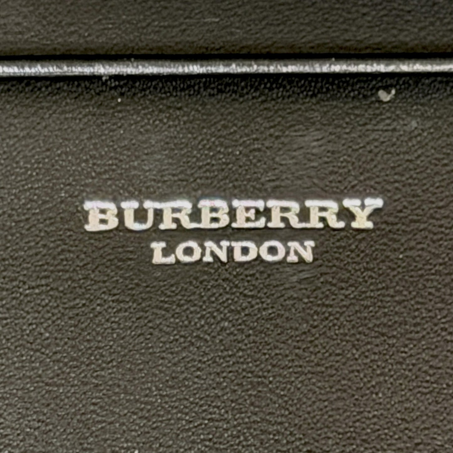Authentic Burberry Nova Check Continental Long Wallet Black Leather Trim Luxury