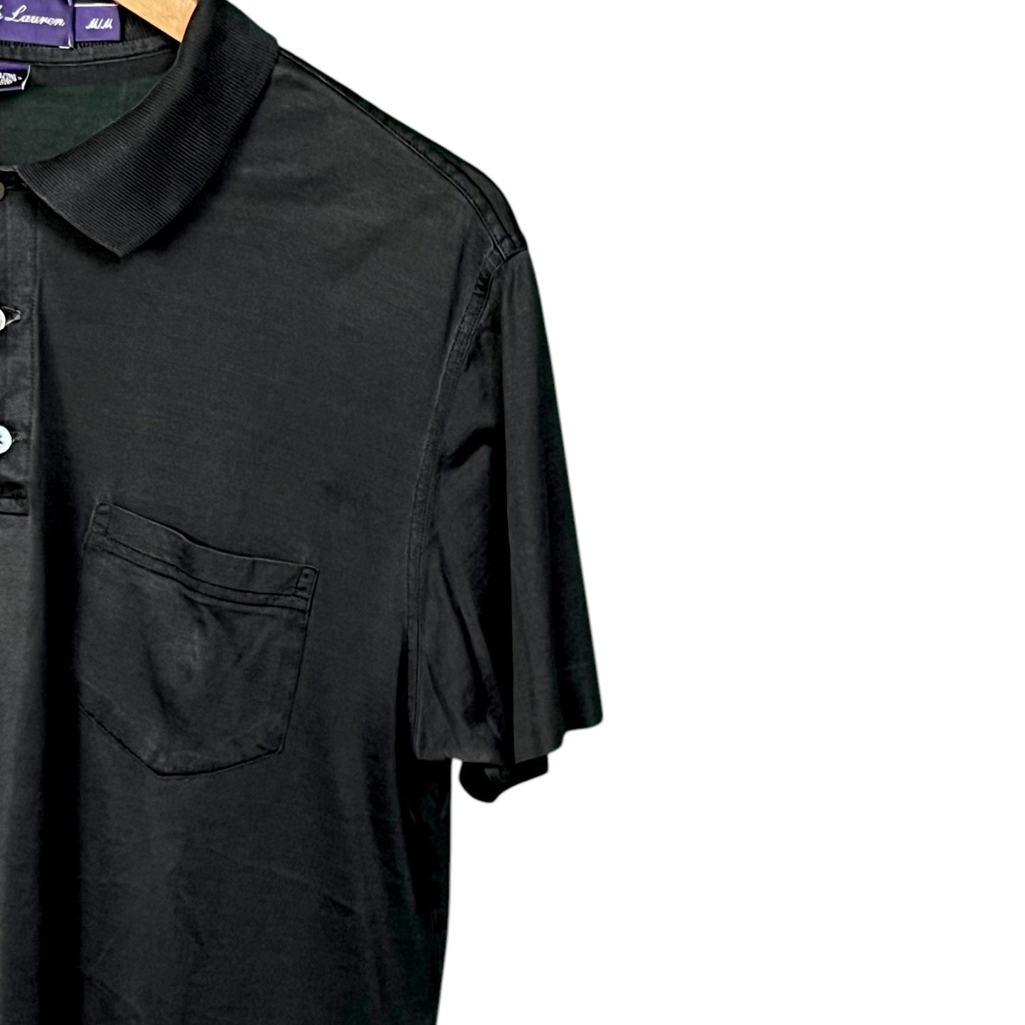 Ralph Lauren Purple Label Black Polo Shirt - $550 Retail