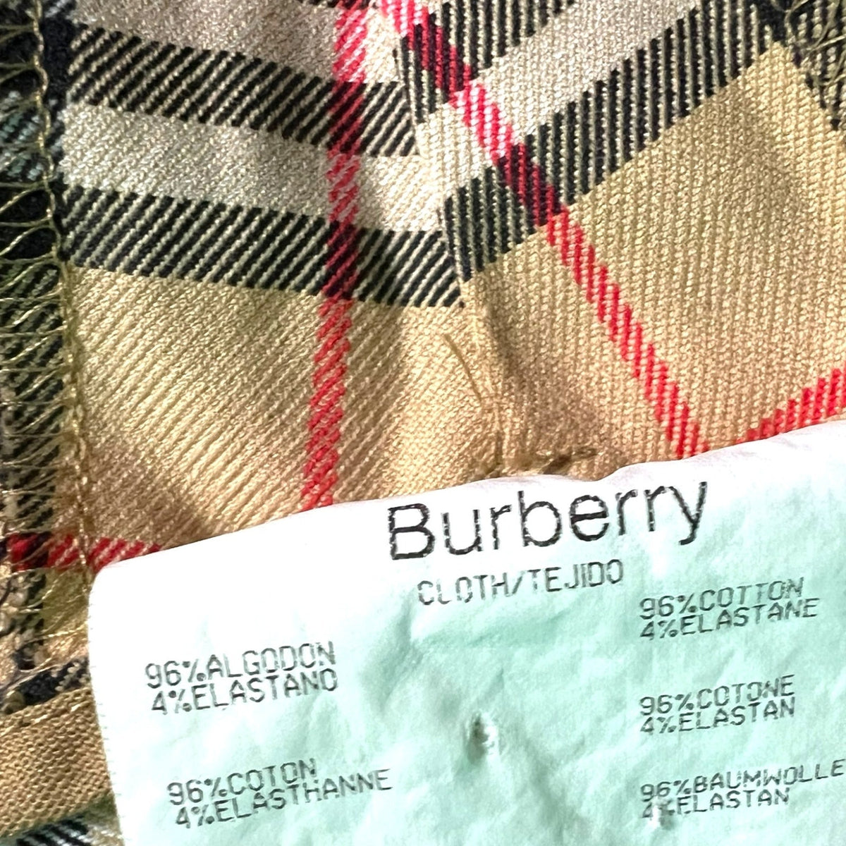 Burberry Golf Nova Check Shorts Women's 8 Vintage 90s Preppy Casual Summer