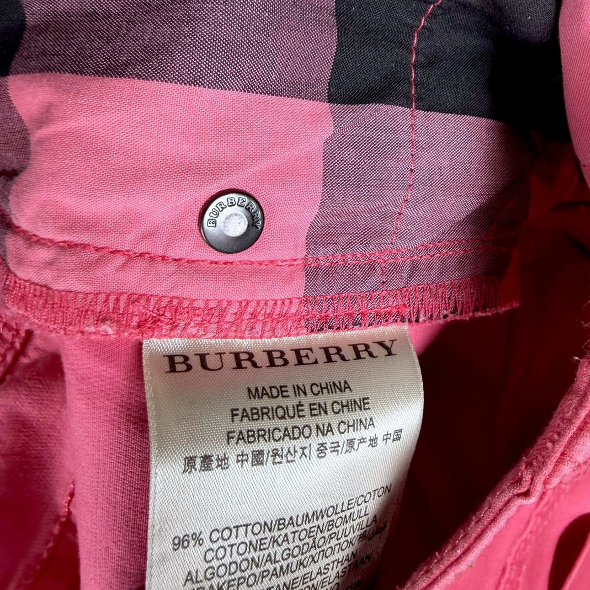 Burberry Brit Women's Westbourne Skinny Crop Pink Jeans 29x25 $425 Retail Luxury