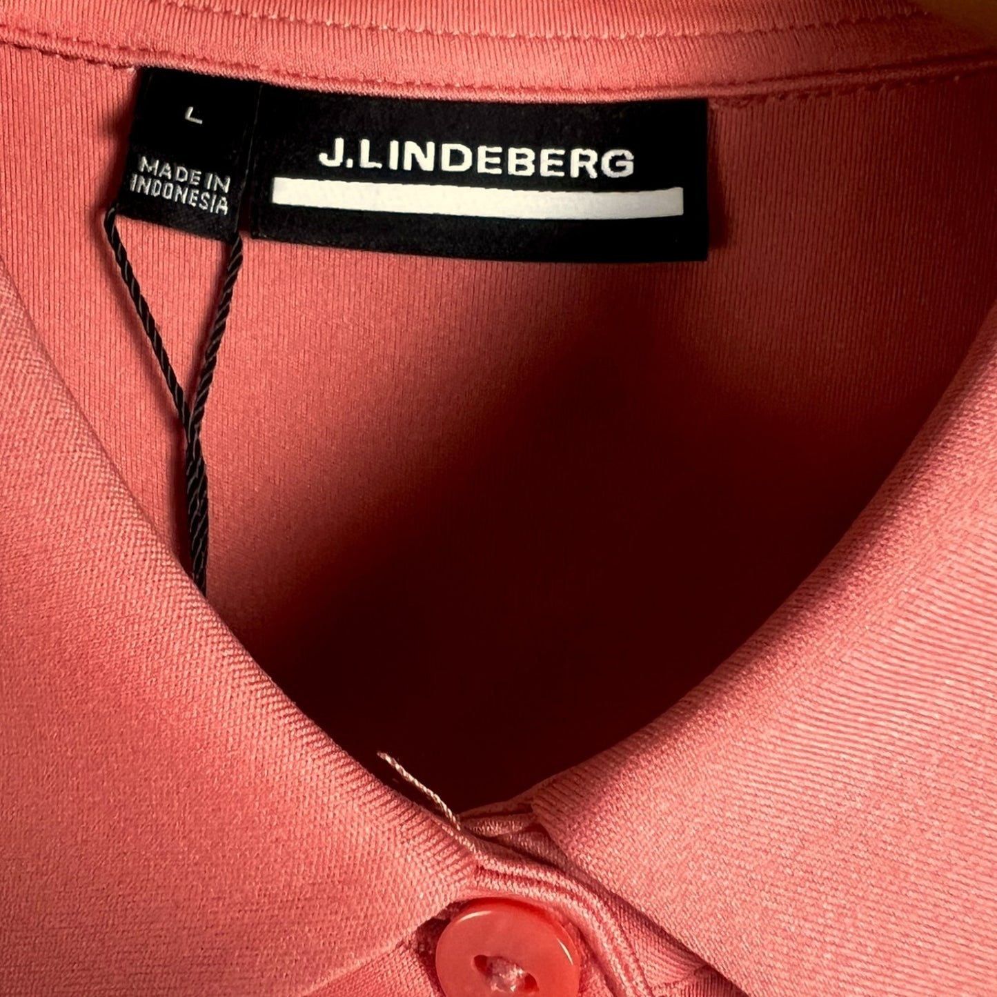 J. Lindberg Sleeveless Coral Top Women's Large $195 Retail NWT Dana Golf Tennis