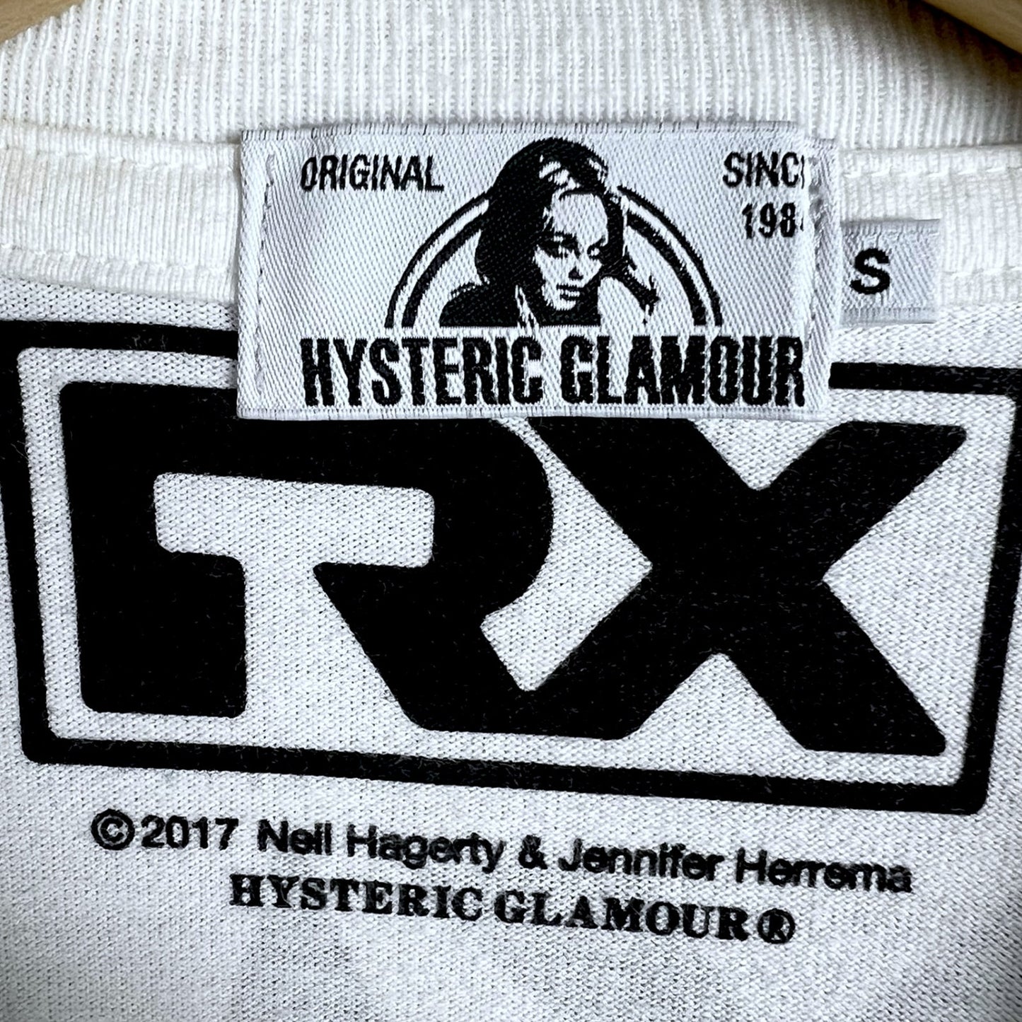 Hysteric Glamour RTX Royal Trux Japan Men's Small White T-Shirt Streetwear
