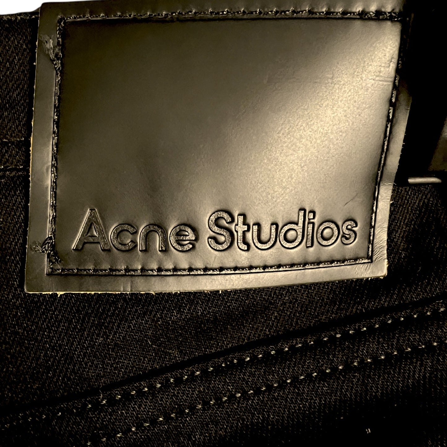 Acne Studios River Stay Black Slim Tapered Jeans - $410 Retail