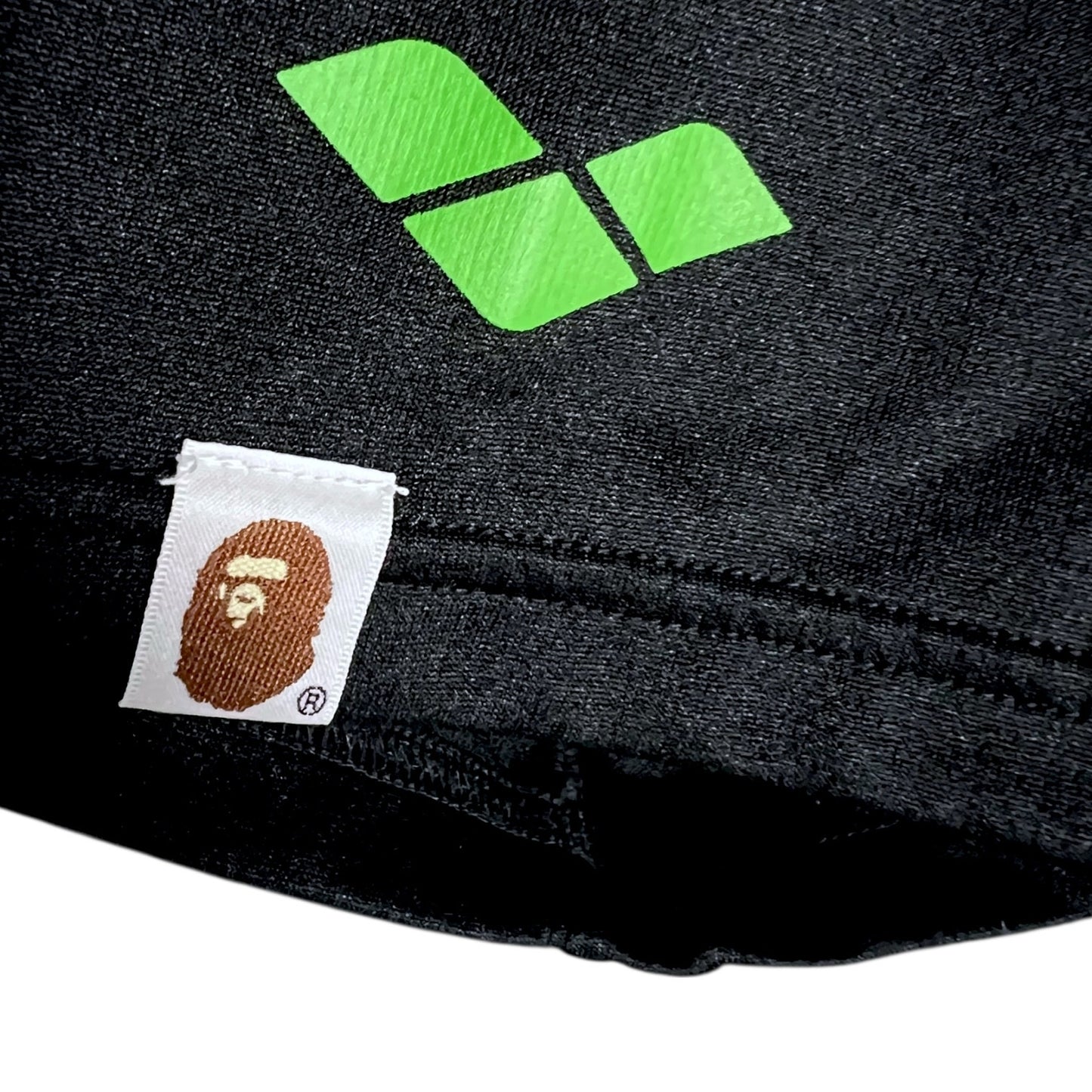 Bape A Bathing Ape x Arena Swimwear Black Camo Logo Athletic Shirt