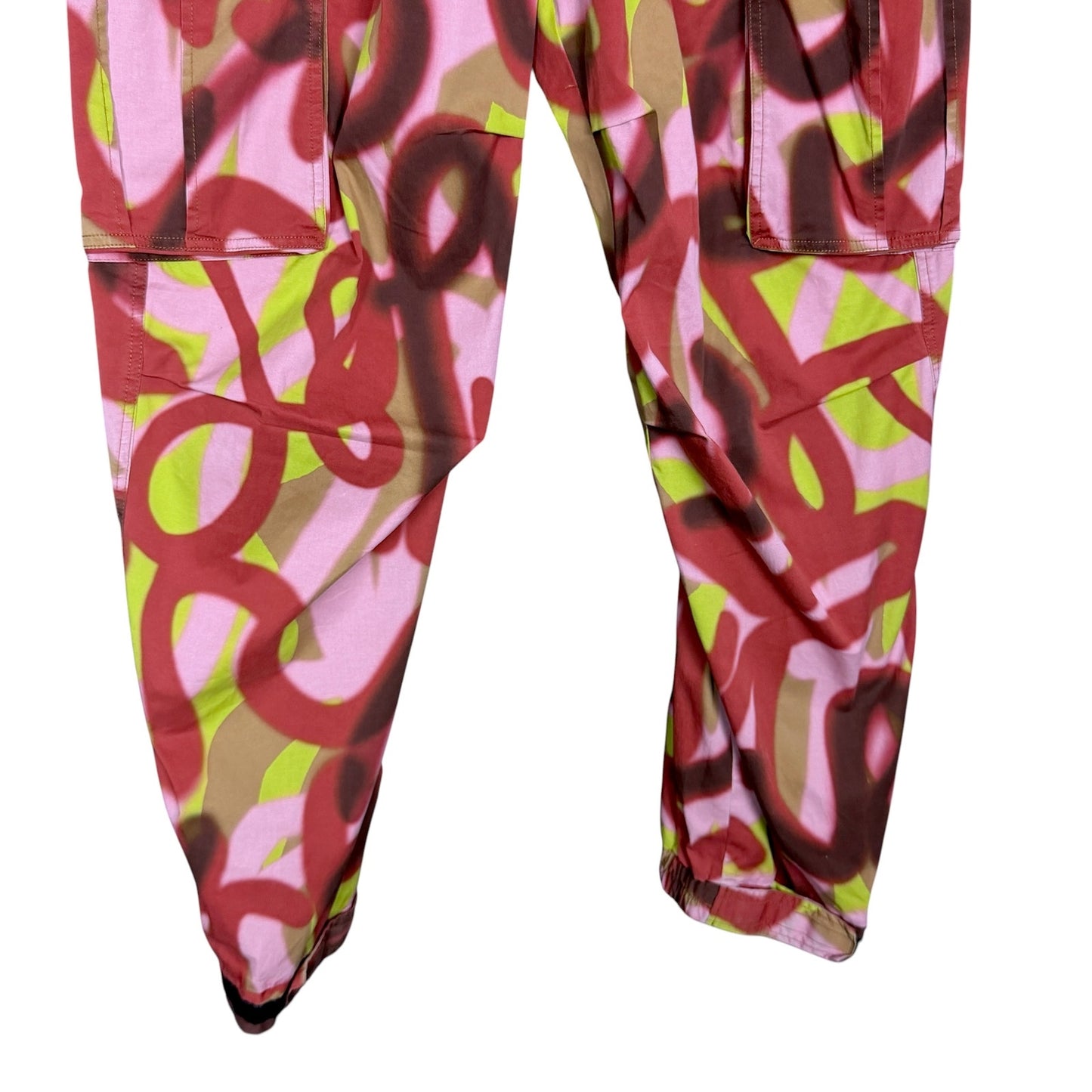 Dsquared2 Graffiti Print Men's Size 48 Pink Red Cargo Pants Joggers $916 Retail