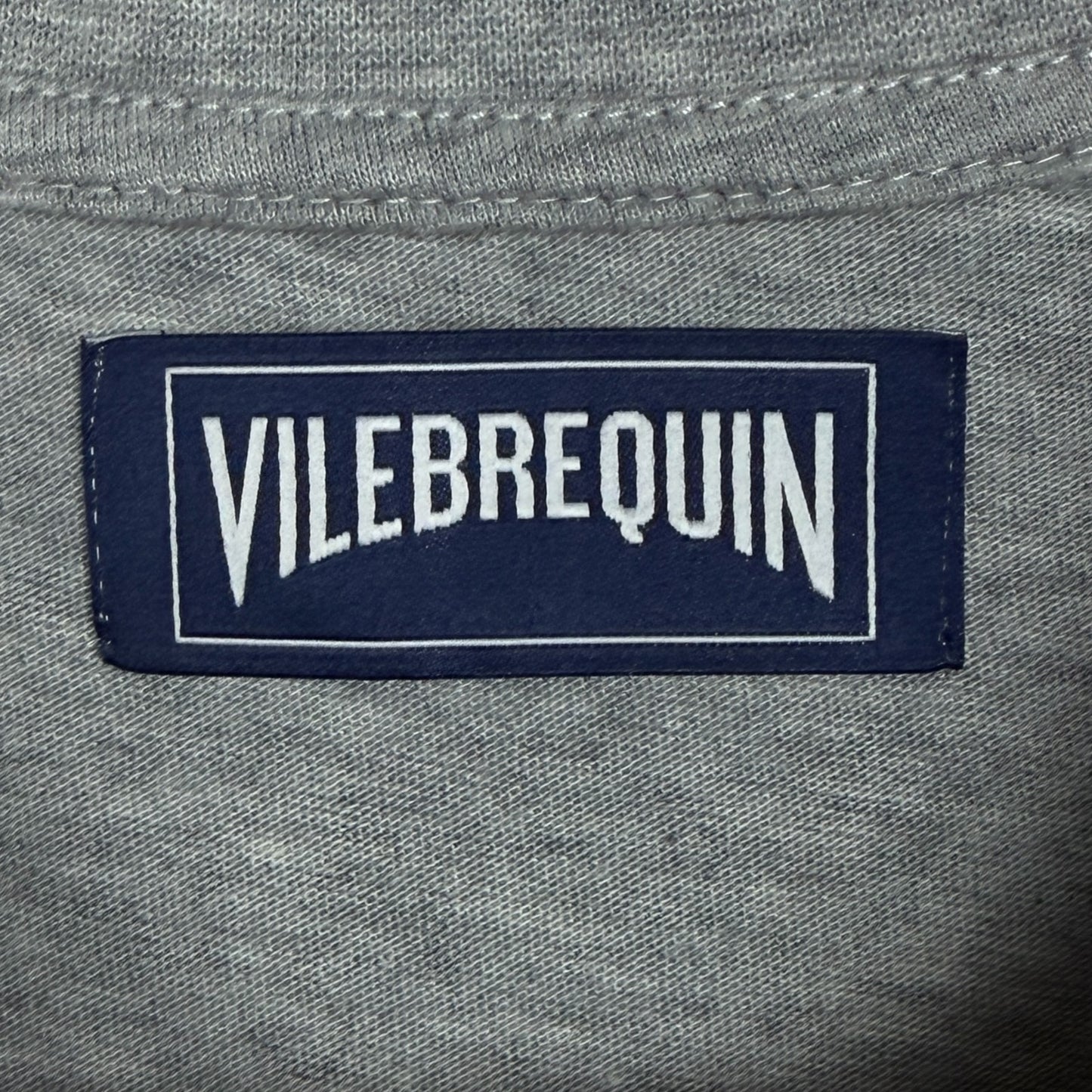 Vilebrequin Men's Small Orange Turtle A Saint Tropez Gray T-Shirt NWT Summer