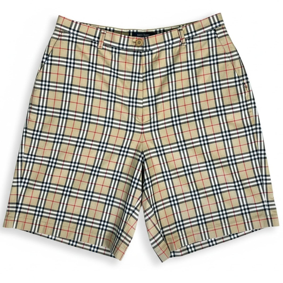 Burberry Golf Nova Check Shorts Women's 8 Vintage 90s Preppy Casual Summer
