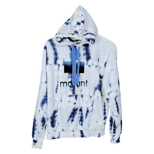 Isabel Marant Etoile MileyTie-Dye Logo Hoodie Sweatshirt - $495 Retail