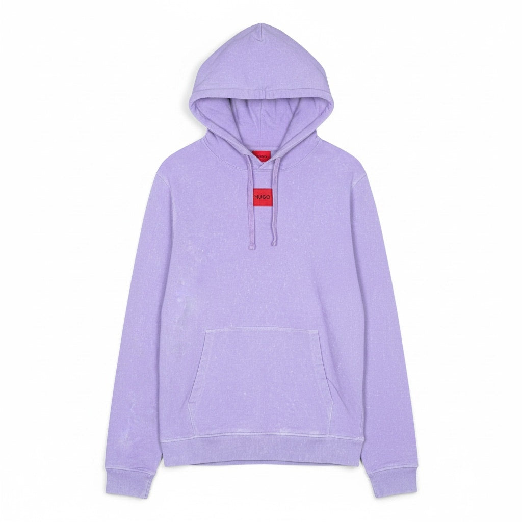 Hugo Boss Men's Large Daratschi Logo Patch Hoodie Light Purple Hoodie $148