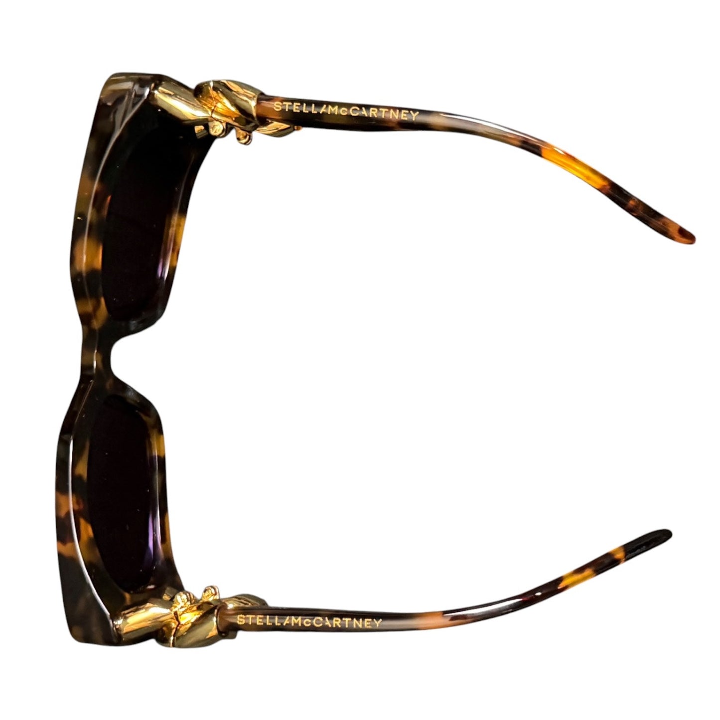 Stella McCartney Women's Brown Tortoise Shell Gold Chain 54mm Sunglasses Summer