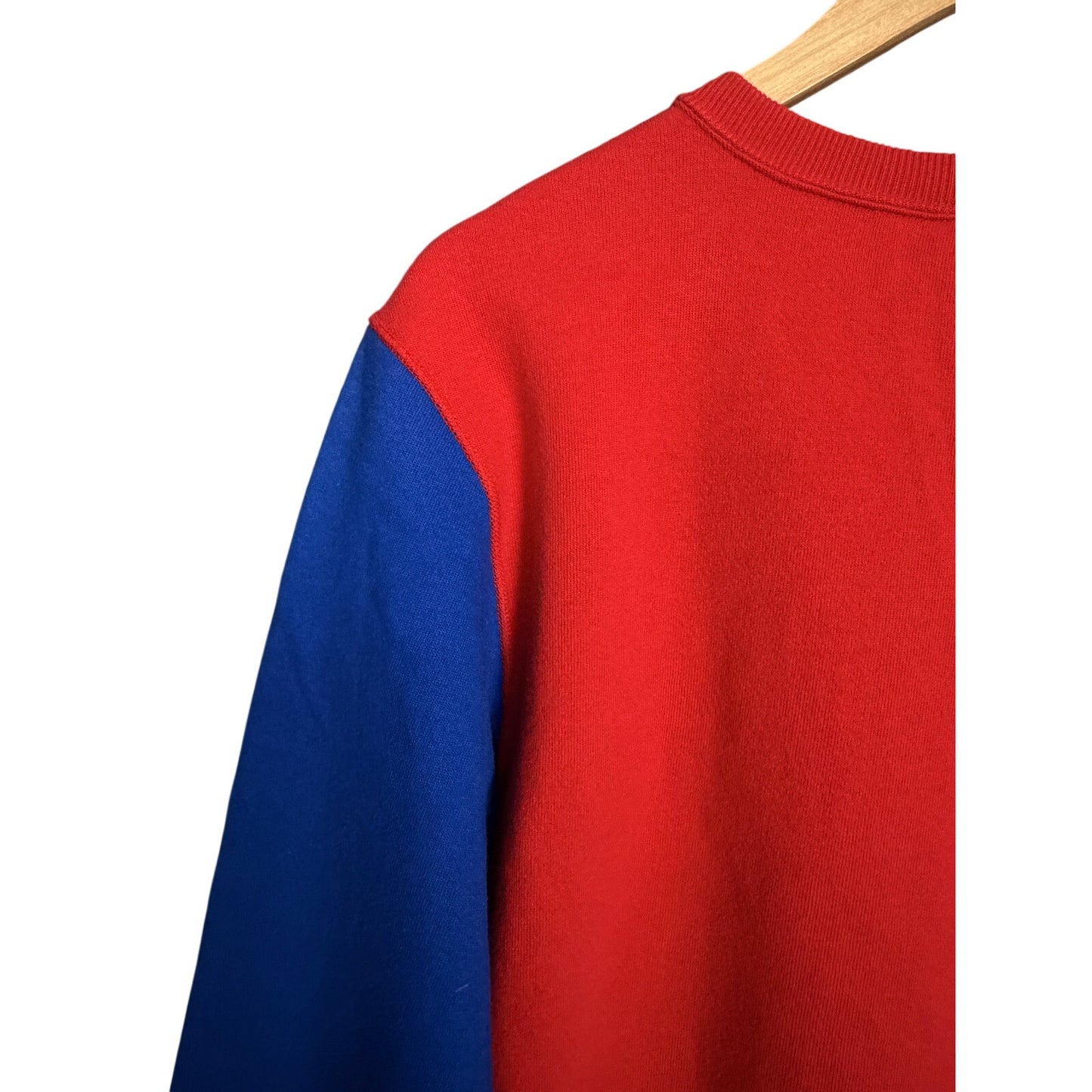 Vintage Polo Sport Ralph Lauren Women's Red Yellow Blue Sweatshirt Dress - L