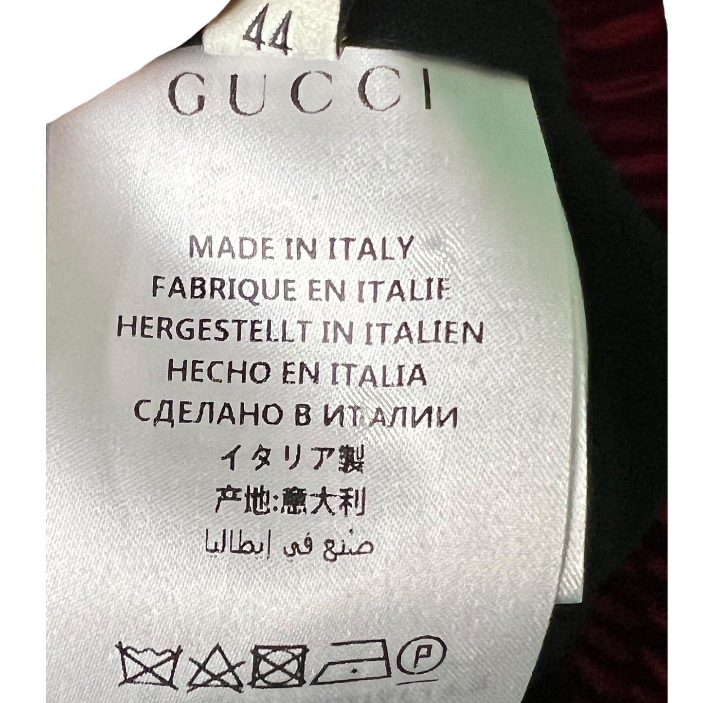 Gucci Black Acetate Jersey Logo Track Pants - $1,100 Retail