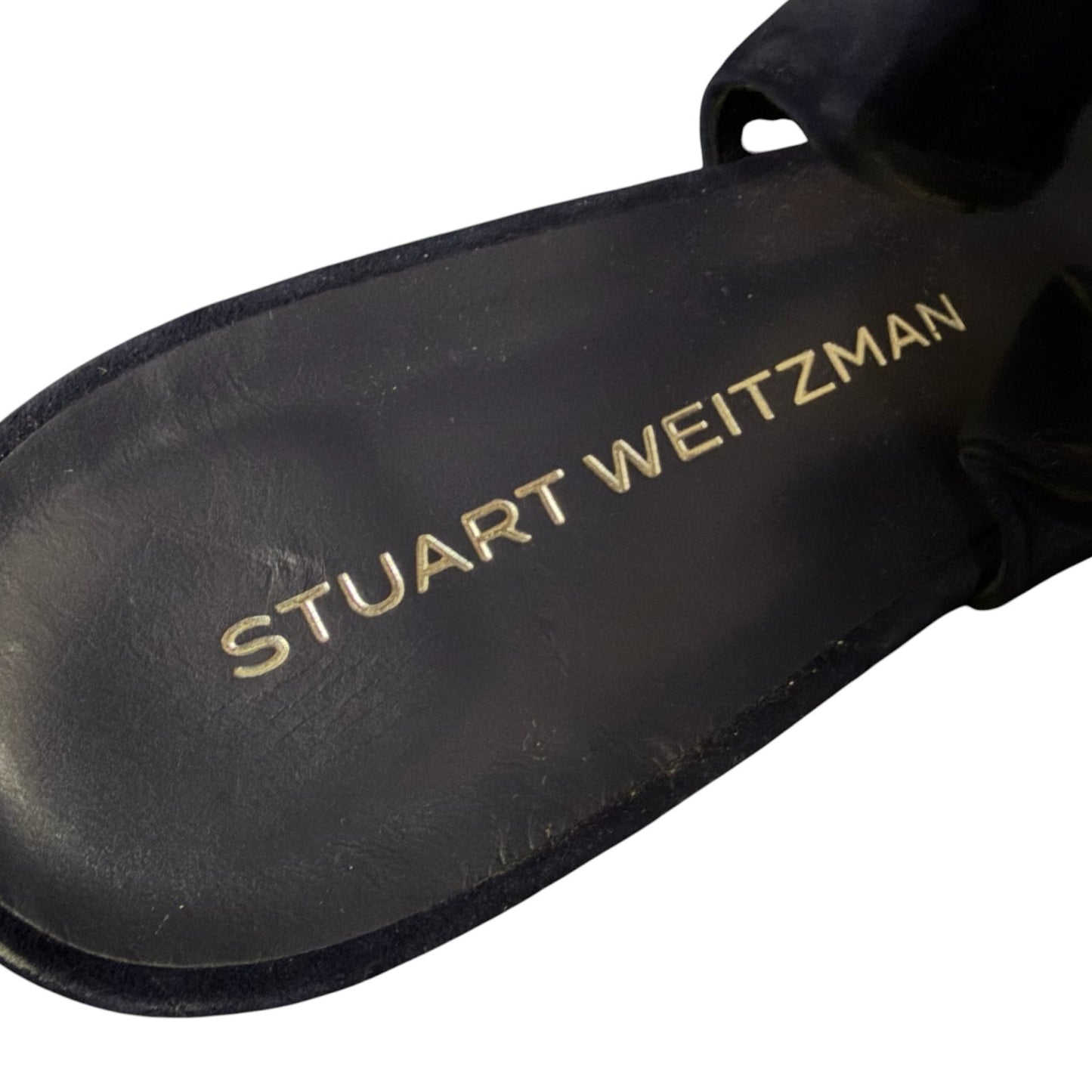 Stuart Weitzman SW Block Navy Blue Slingback Pumps Heels 10.5B New Unworn