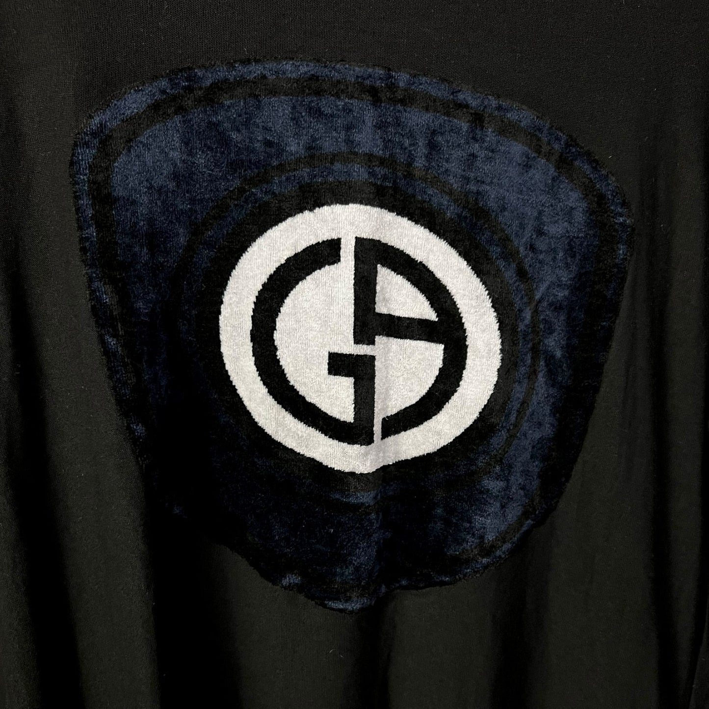 Giorgio Armani Black Terry Logo T-Shirt - $1,100 Retail