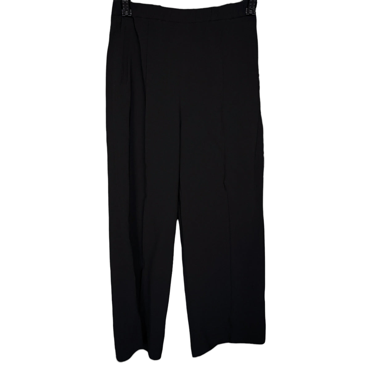 08Sircus Japan Black Wide Leg Elastic Waist Black Women's Pants $300 Retail