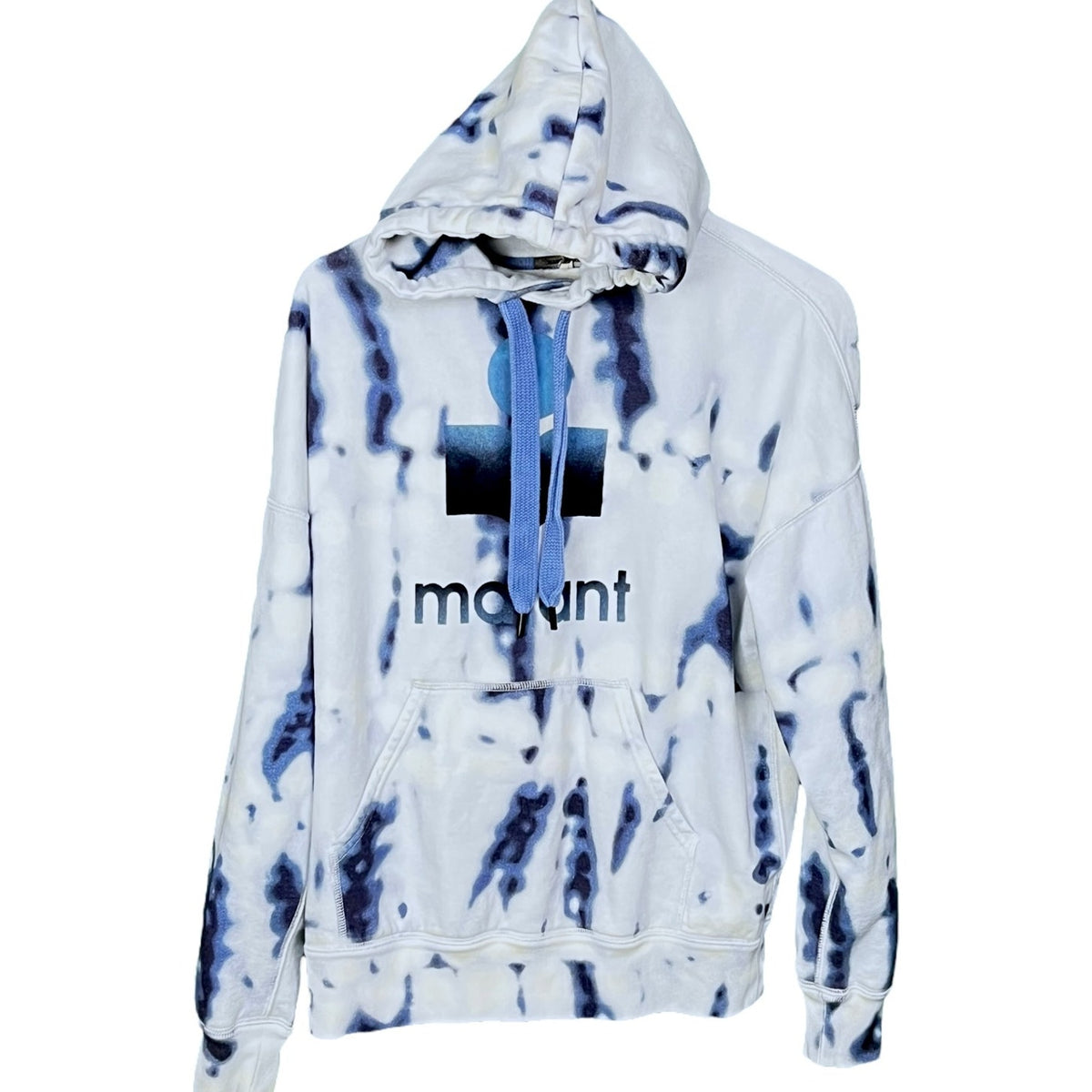 Isabel Marant Etoile Mansel Tie-Dye Logo Hoodie Sweatshirt Mens XS Luxury Street