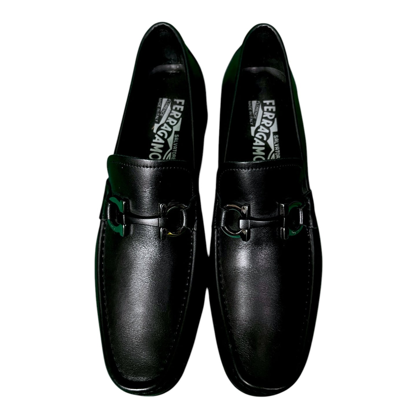 Salvatore Ferragamo Classic Black Bit Strap Loafers - $750 Retail