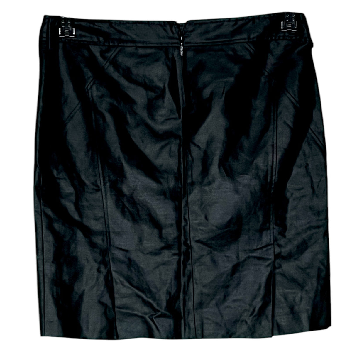 Gianni Versace Black Nylon Mini Skirt EU 42 US 12 Luxury Glam Vintage 90s