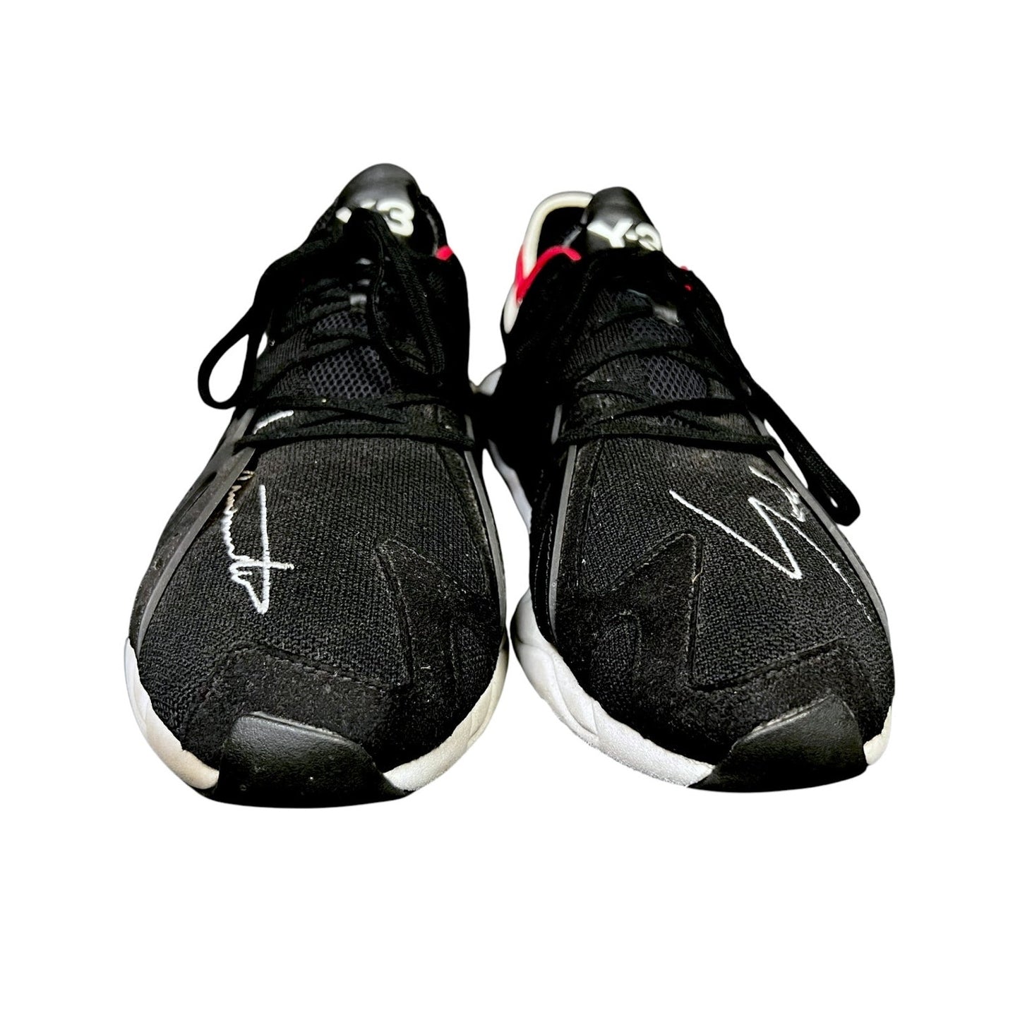 Y-3 Yohji Yamamoto FYW S-97 Black Scarlet Men's 12.5 Sneakers $350 Retail