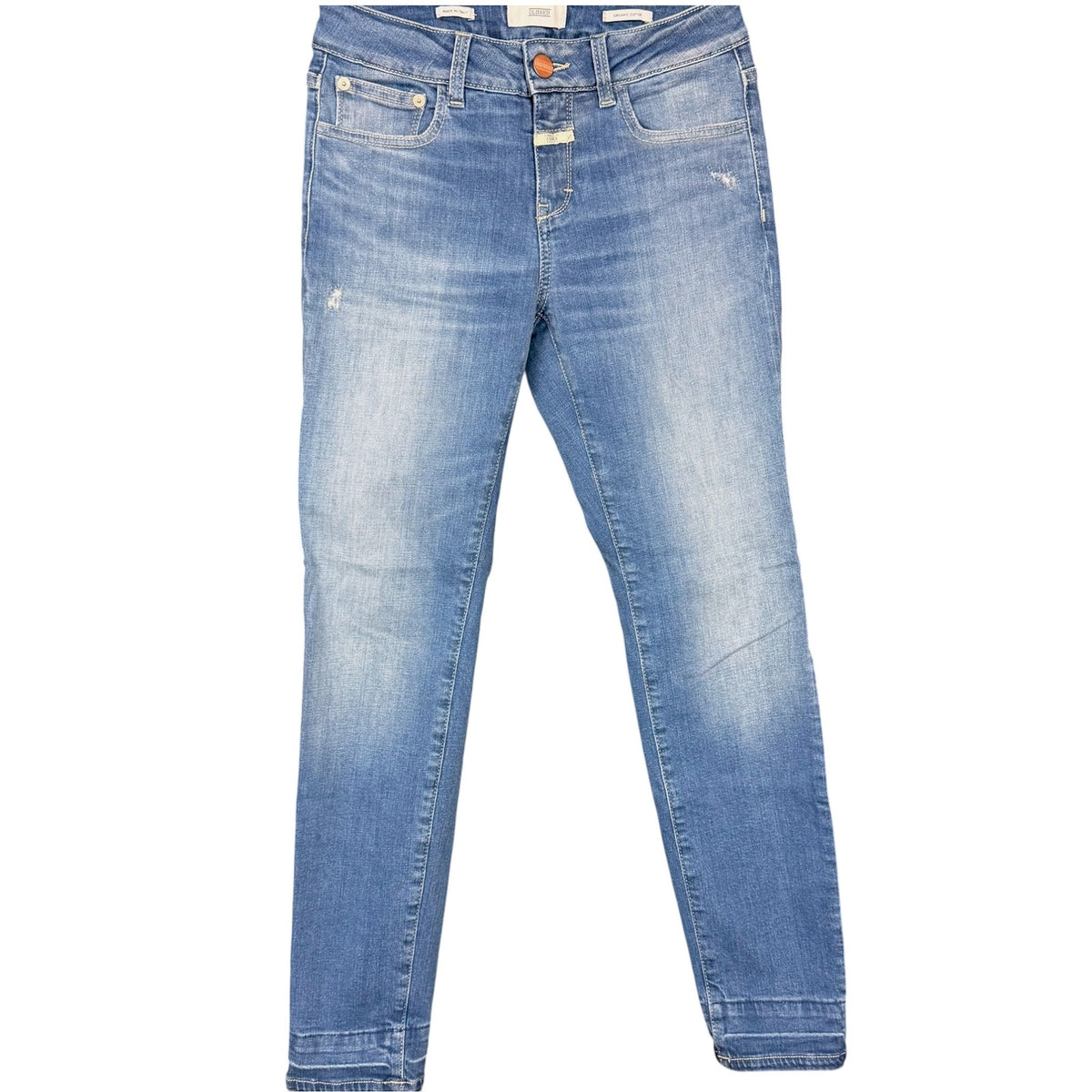 Closed Baker Slim Low Rise Blue Jeans Women's 25 Premium Denim Made in Italy