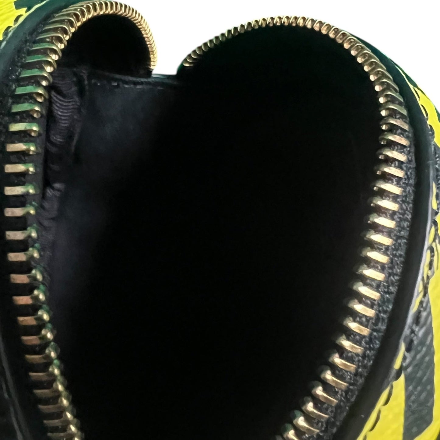 Versace La Greca Round Pouch Coin Cosmetic Belt Bag $575 Retail Bright Yellow