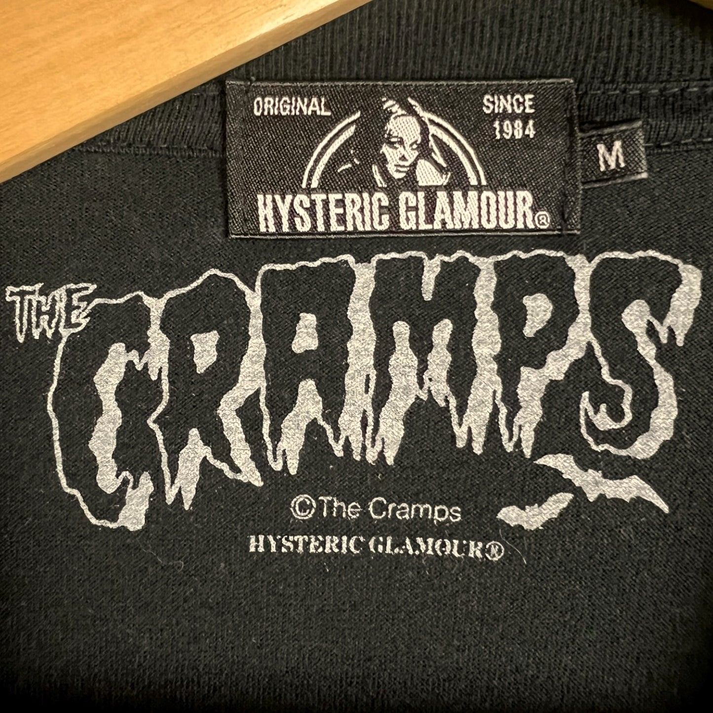 Hysteric Glamour The Cramps "I've Got Cramps Fever" Black T-Shirt