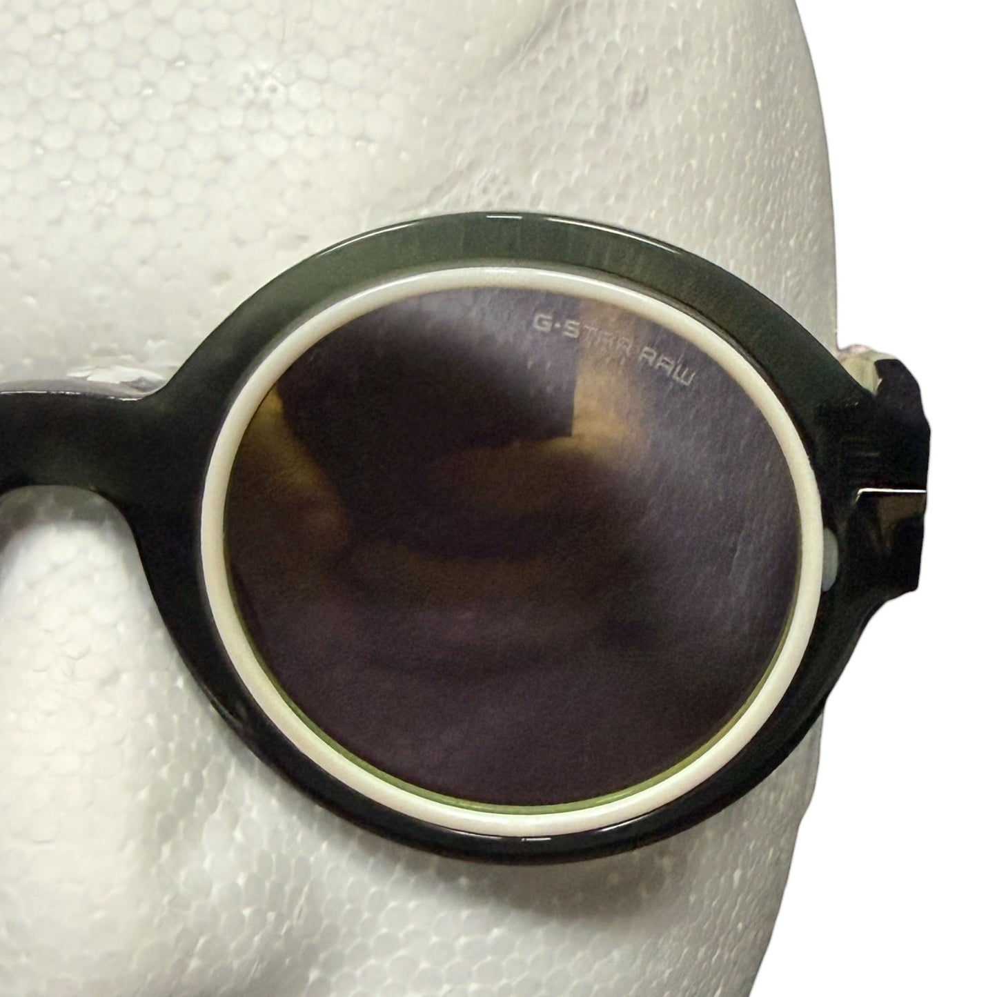 G-Star RAW GS653S Big Booler Wilton GS653S-041 Round Sunglasses Green Gray