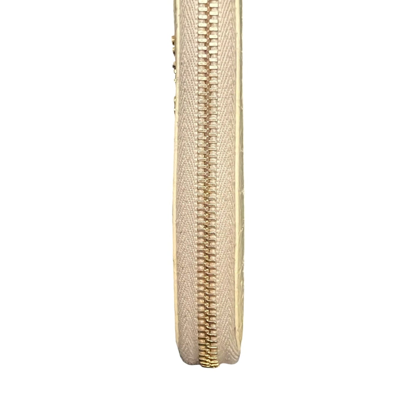 Miu Miu Leather Cream Crocodile Embossed Clutch Wallet Luxury Glam $995 Retail