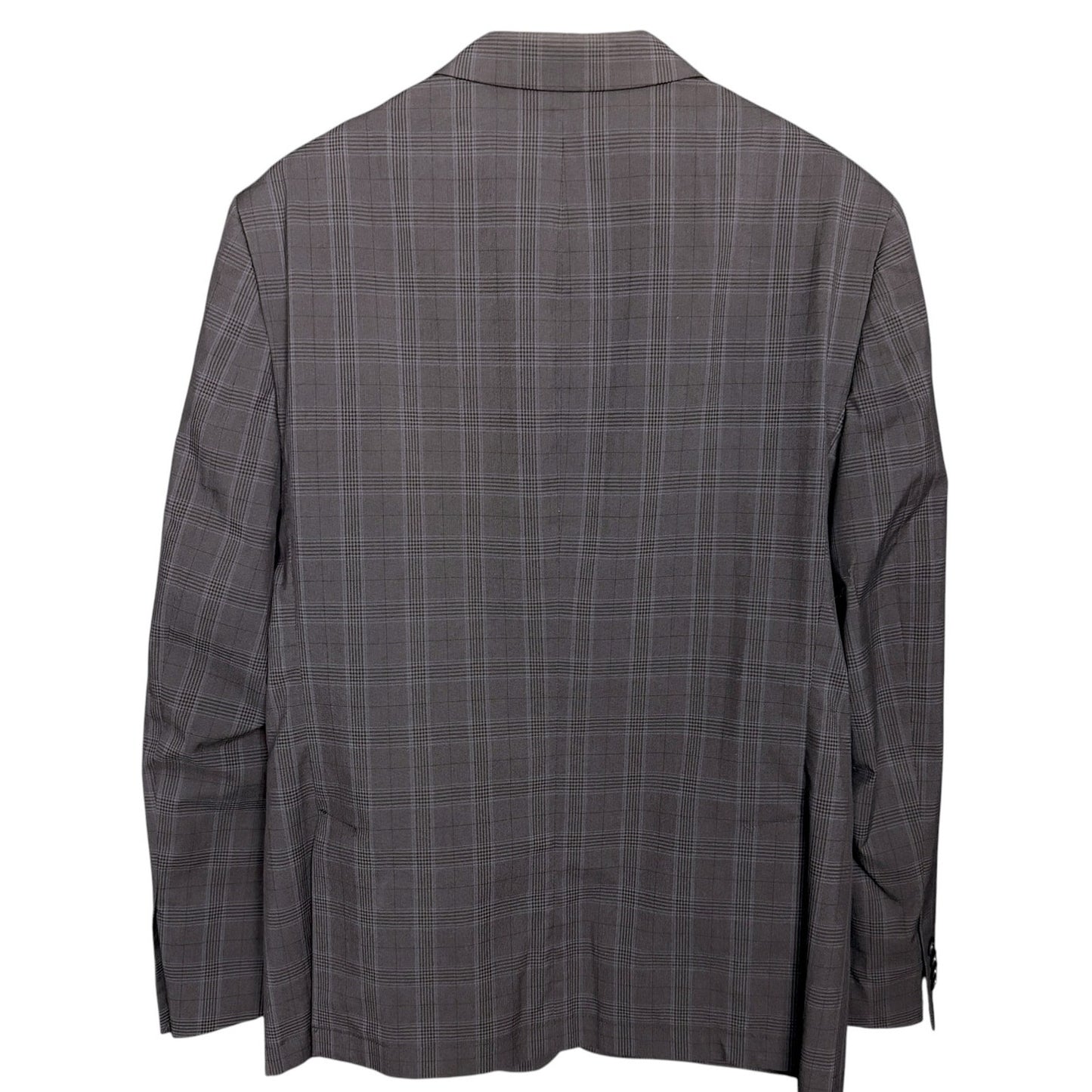 John Varvatos USA Men's 40R Dark Gray Blue Plaid Blazer Sport Coat Jacket