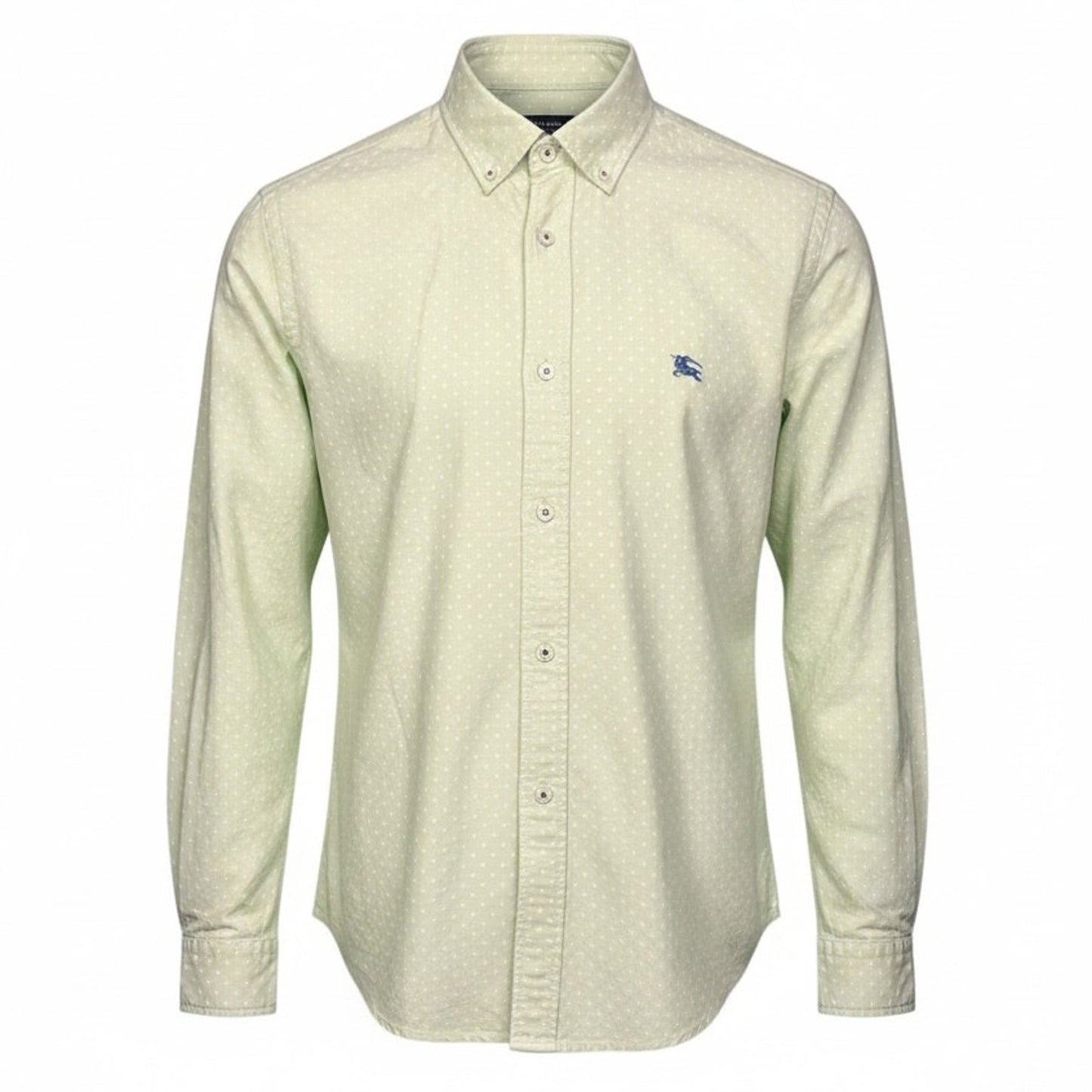 Burberry Black Label Men's XS Light Green Button Up Long Sleeve Shirt EU 2 Japan